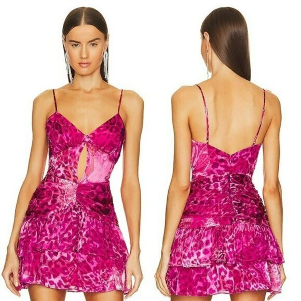 NBD Sheila Mini Dress - Bubblegum Pink Leo